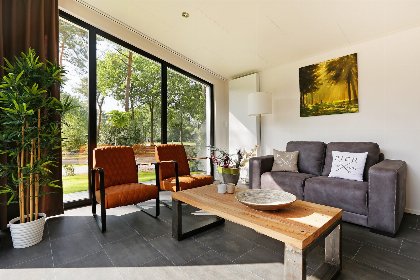 002 Bos Lodge met prive sauna en hottub   4 personen