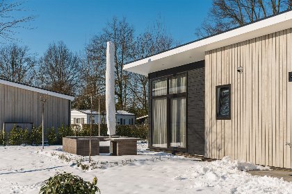 013 Bos Lodge met prive sauna en hottub   4 personen