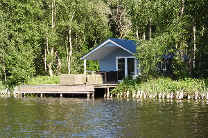 Vier persoons eco chalet in natuurrijke omgeving