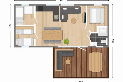 013 Familiechalet | 6 personen