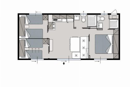 004 Verandachalet de luxe 6 personen 2 badkamers