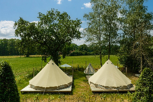 Blij in de wei tent met prive sanitair | 2 4 personen