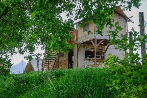 Boomhuttent aan de Regge met prive sanitair | 6 pers