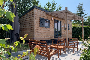 Gezellige 4 pers. tiny house op Vakantiepark Molke, een superleuke vakantie gegarandeerd