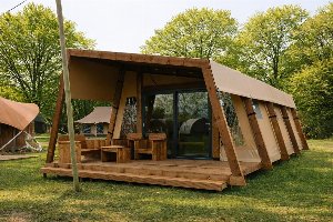 Tribe lodgetent met prive sanitair | 6 pers