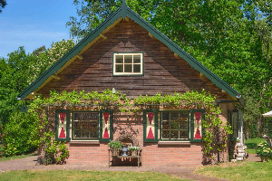 Zeer rustig en natuurrijk gelegen 5 persoons Engelse cottage in Leersum, Utrecht