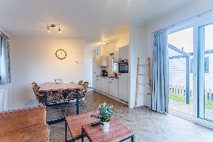 Chalet Schelp   Camping Duinhoeve Zeeland | omheind en licht | Maireweg 7