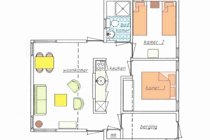 005 Mooie vrijstaande 6 persoons bungalow met heerlijke ruime tuin