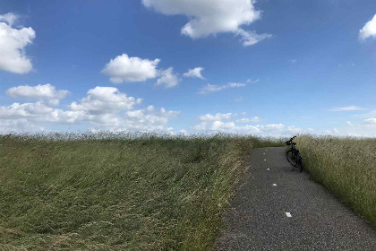 005 Huisje met vrij uitzicht over de polder en gelegen aan de Oosterschelde. Rust!