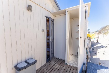 024 Slaapstrandhuisje bij Dishoek direct aan zee met panoramisch uitzicht en terras | 342