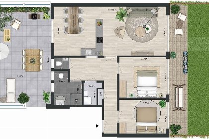 024 Vakantiewoning aan het strand   met tuin en terras | Nr. 34 | 2   4 Pers. | Vista Maris