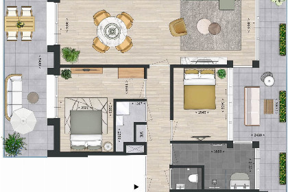 038 Vakantiewoning aan het water   met 2 balkons | Nr. 38   4 Pers. | Vista Maris