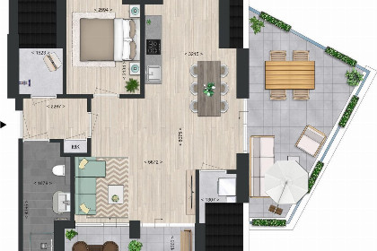 032 Vakantiewoning aan het water   met dakterras en balkon | Nr. 40   2 Pers. | Vista Maris